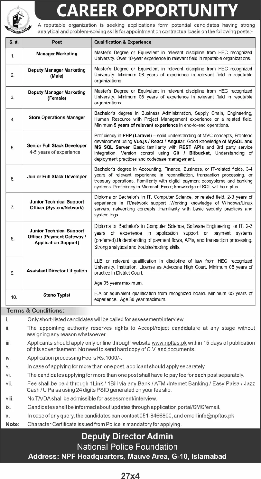Latest National Police Foundation Jobs 2025 1 National Police Foundation Jobs