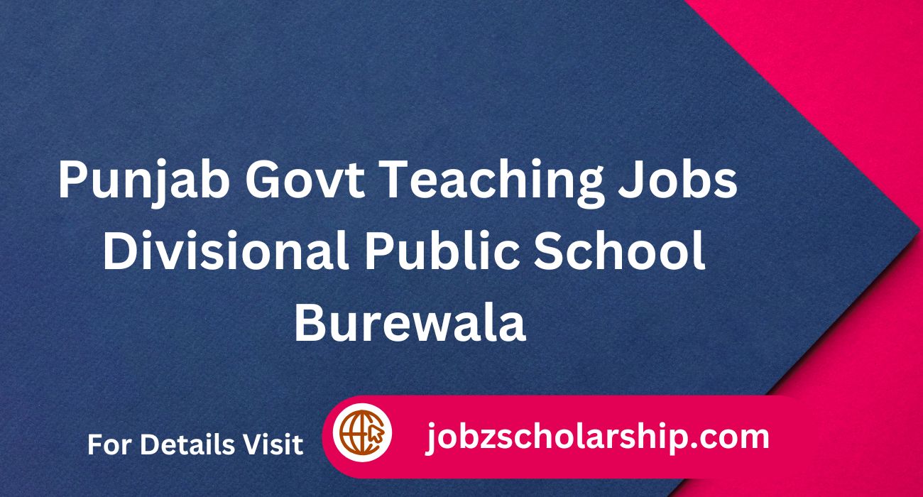 Govt Teaching Jobs 2025 at Divisional Public School Burewala