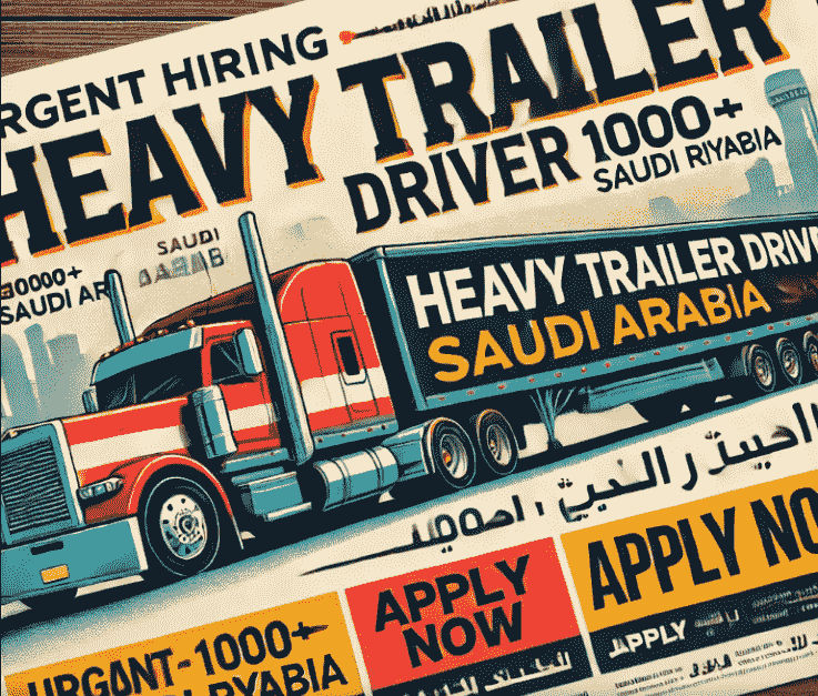 Heavy Trailer Driver Jobs in Saudi Arabia