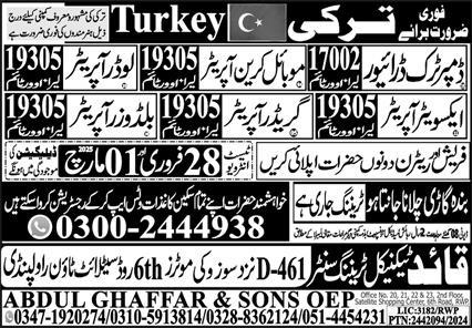 Job Opportunities in Turkey,