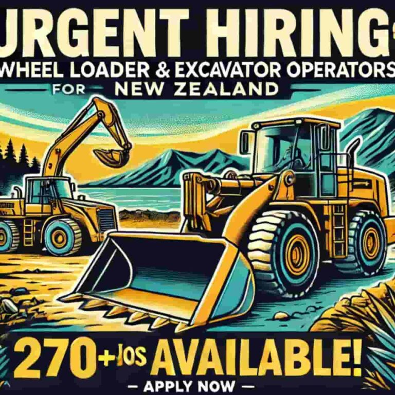 Wheel Loader and Excavator Operators Urgent Wanted for New Zealand,Wheel Loader and Excavator Operators,